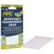HPX TRANSPARENTE Almohadillas de cinta adhesiva de doble cara 25mm x 25mm