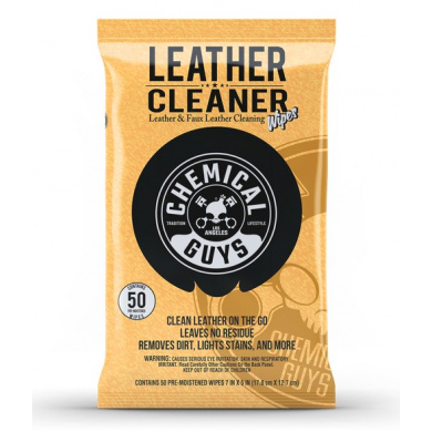 Chemical Guys Leather Cleaner Wipes - 50 stuks