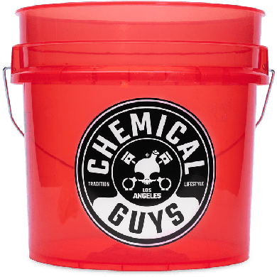 Chemical Guys Autowas Emmer 19 liter - Rood Transparant