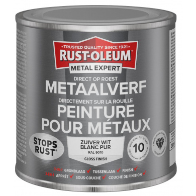 Rust-Oleum Metal Expert Direct Op Roest Metaal Verf 250ml - RAL 9010