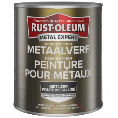 Rust-Oleum Metal Expert Designer Finish Metaal Verf Gietijzer 750ml
