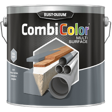 Rust-Oleum CombiColor Multi-Surface Zijdeglans RAL7001 - 2,5 liter