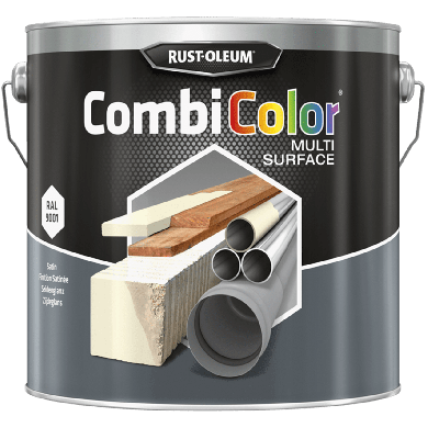 Rust-Oleum CombiColor Multi-Surface Zijdeglans RAL9001 - 2,5 liter