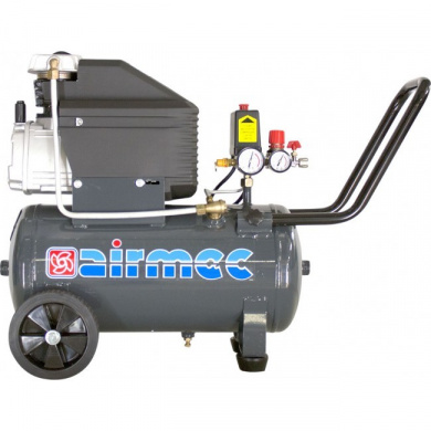 AIRMEC KA25200E Verrijdbare Oliegesmeerde zuigercompressor 200 ltr/min - 1,65 pk