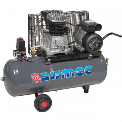 AIRMEC KF100350M Mobile Oil Lubricated Piston Compressor - 350 ltr/min, 2,5 hp