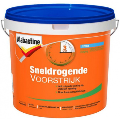 Alabastine Voorstrijk Sneldrogend Transparant 10 liter