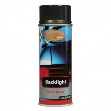 Bombe de peinture feux arrières MoTip Backlight NOIR transparent - aérosol 400ml