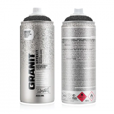 Montana Granite Paint BLACK spray can 400ml