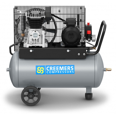 CREEMERS 254-50 Mobiele Compressor 400 Volt - 50 liter - 10 bar