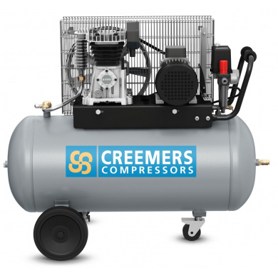 CREEMERS 254-90 Mobiele Compressor 400 Volt - 90 liter - 10 bar