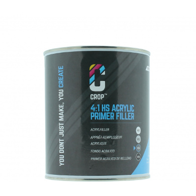 CROP 2K HS Acryl Primer Filler DONKER GRIJS VS4 - Blik 1 liter