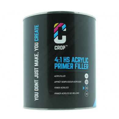CROP 2K HS Acryl Primer Filler DONKER GRIJS VS4 - Blik 4 liter