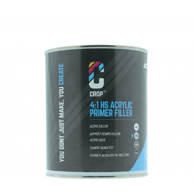 CROP 2K HS Acryl Primer Filler GRIJS VS2 - Blik 1 liter