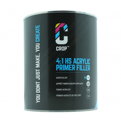 CROP 2K HS Acryl Primer Filler WIT VS1 - Blik 4 liter