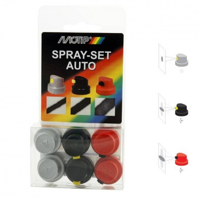MOTIP Spraycap Set of 6 pieces