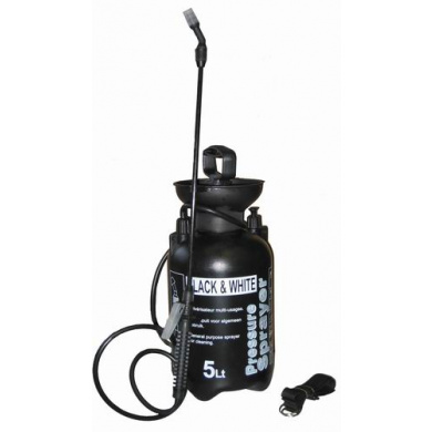 Pressure Sprayer - 5 litres, Black & White, Professional