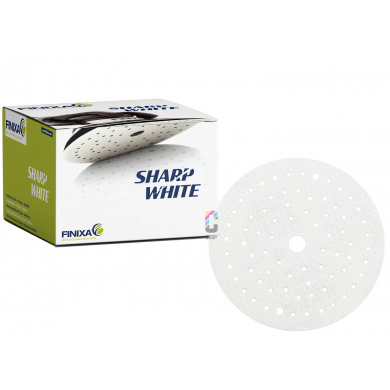 Disques abrasifs multi-trous 150mm - SharpWhite de FINIXA - boîte 100 disques