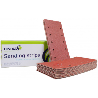 FINFINIXA Sanding Sheets with 10 Holes - 115x230mm, 100 pieces