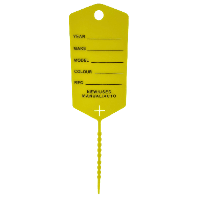 Étiquette clés jaune CROP - 200 pièces