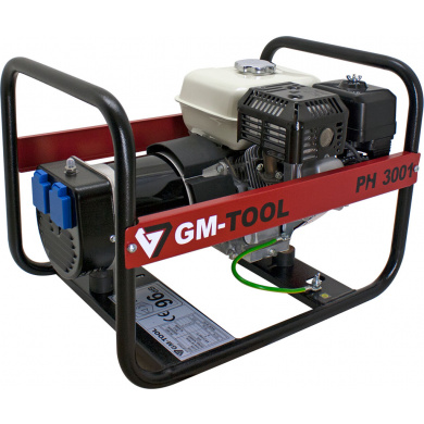 GM-Tool PH3001 Petrol Open Single Phase Generator - 2800 Watt 