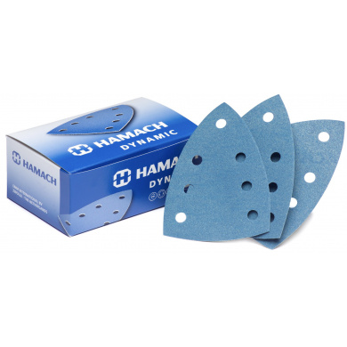 HAMACH TACKUP Delta Sanding Paper with 7 Holes - 50 pieces