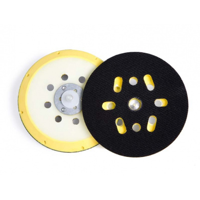 HAMACH Velcro Backing Pad Medium with 6+1 Holes for Sanders with 5/16" Connection - 150mm
