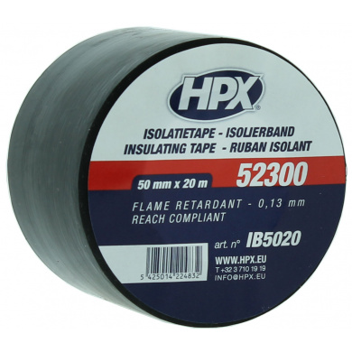 HPX 52300 Isolatietape ZWART 50mm x 20 meter