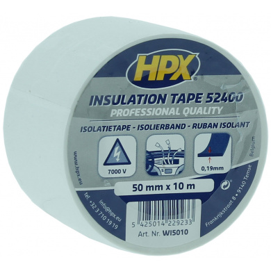 HPX 52400 Isolatietape WIT 50mm x 10 meter