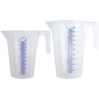 Measuring Cup with spout and scale graduation
