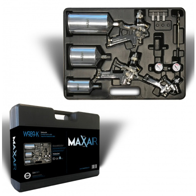 MAX-AIR Verfspuit Set 9-delig - in koffer