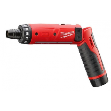Milwaukee M4-D-202B Lithium-Ion Cordless 1/4 in. Hex Screwdriver 2-Battery Kit 4 Volt