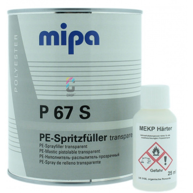 MIPA P67 S Carbon 2K Polyester Primer Filler + Verharder