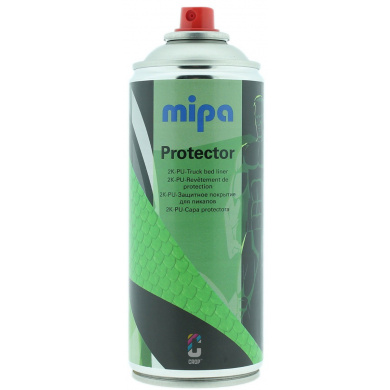 MIPA Protector 2K Bedliner Coating Zwart in Spuitbus