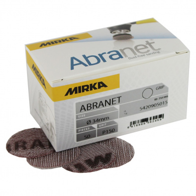 MIRKA ABRANET Sanding Discs - 34mm, 50 pieces