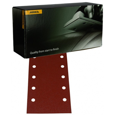 MIRKA Coarse Cut Sanding Sheets with 10 Holes - 115x230mm, 50 pieces