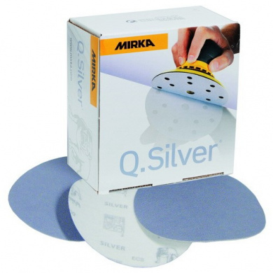 MIRKA Q-SILVER Sanding Discs without Holes - 150mm, 100 pieces