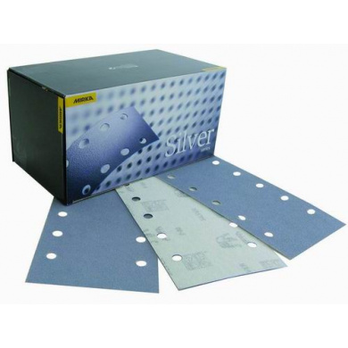 MIRKA Q-SILVER Sanding Sheets with 10 Holes - 115x230mm, 100 pieces