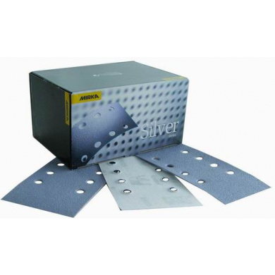 MIRKA Q-SILVER Sanding Sheets with 8 Holes - 81x133mm, 100 pieces