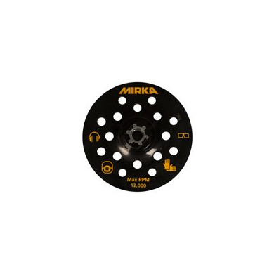 MIRKA Velcro Steunpad 125mm met 17 gaten voor stofkap Mirka PS 1437 polijstmachine