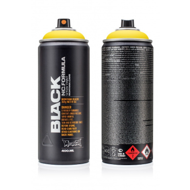 Montana BLACK P1000 Power Yellow Spray paint 400ml