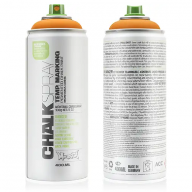 Montana CHALK - Chalk paint ORANGE spray can 400ml