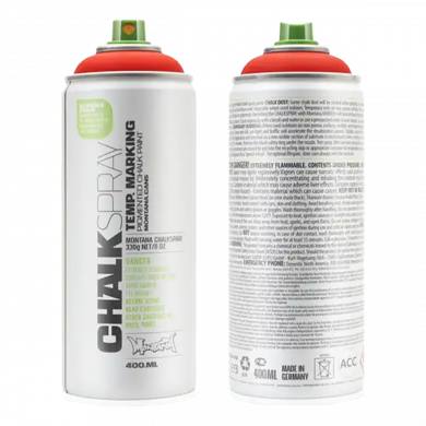 Montana CHALK - Chalk paint RED spray can 400ml