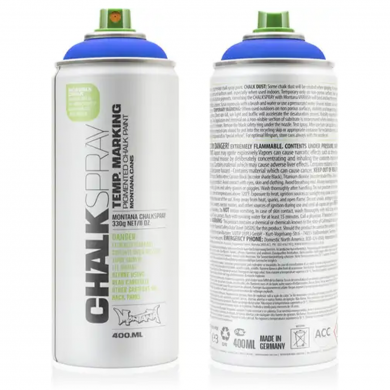 Montana CHALK - Chalk paint BLUE spray can 400ml