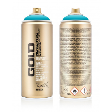 Montana GOLD P2000 100% Cyan spray can 400ml