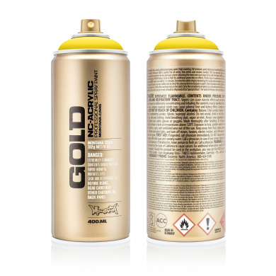 Montana GOLD S1000 Shock Yellow Light Spray paint 400ml