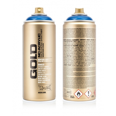 Montana GOLD Transparent Ultramarine T5080 Spray paint 400ml