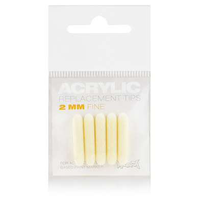 MONTANA Acrylic Fine Replacement-Tips -  2mm, 5 pieces