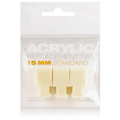 Montana ACRYLIC Standard Vervangingstips 15mm / 3 stuks