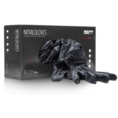 Montana Nitrile Gloves Black / 100 pieces