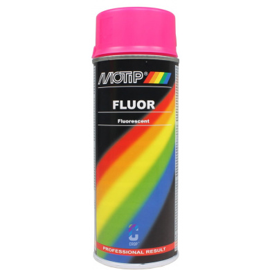 MoTip Fluorescerende NEON Fluor Roze daglichtlak in Spuitbus 400ml